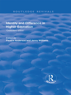 cover image of Identity and Difference in Higher Education